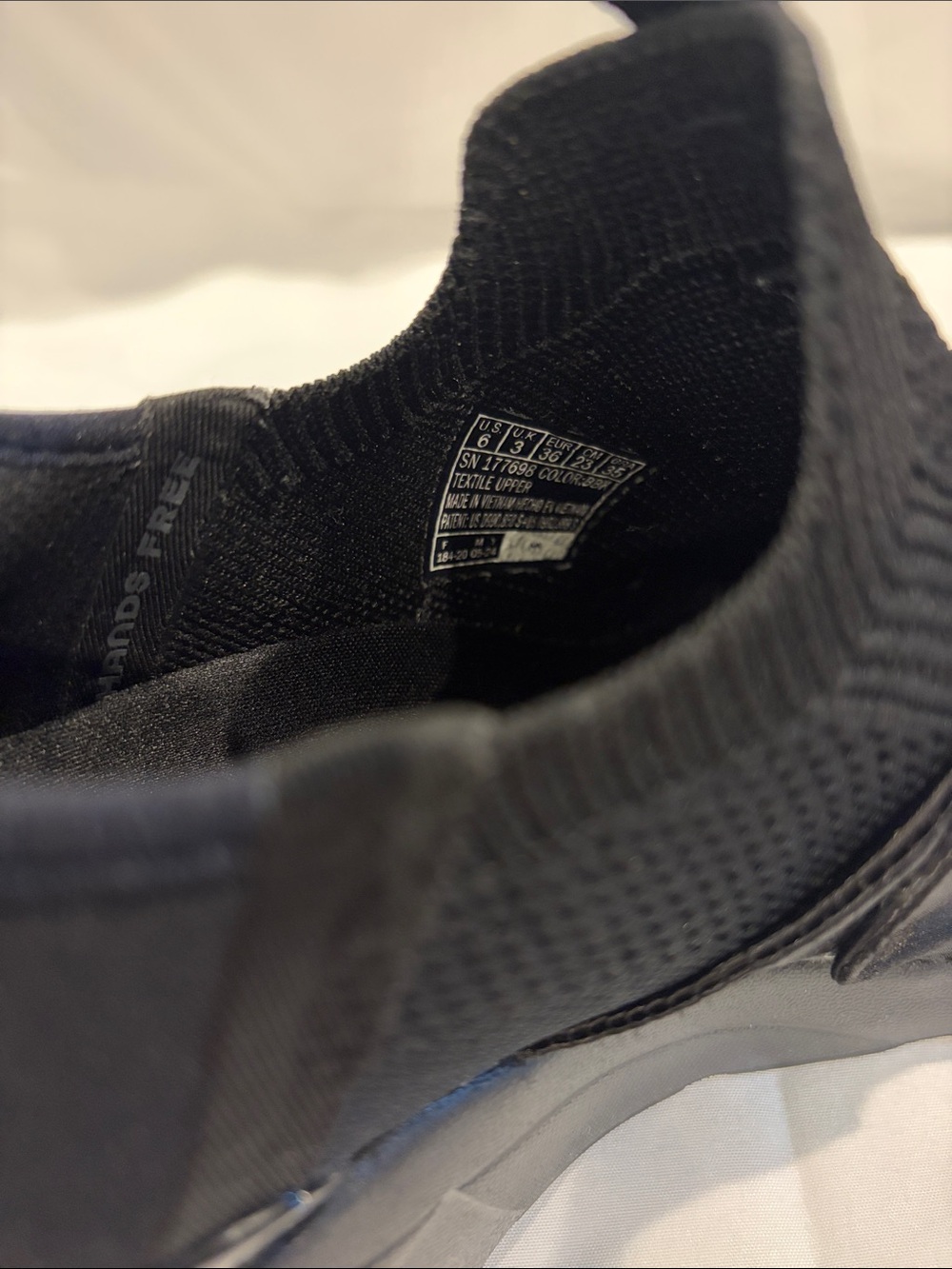 Skechers Women's Black Knit Slip-On Sneakers with Bow Accent - Picture 6 of 6